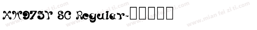 XW975Y SC Regular字体转换